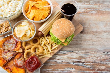 Nourriture malsaine et fast food