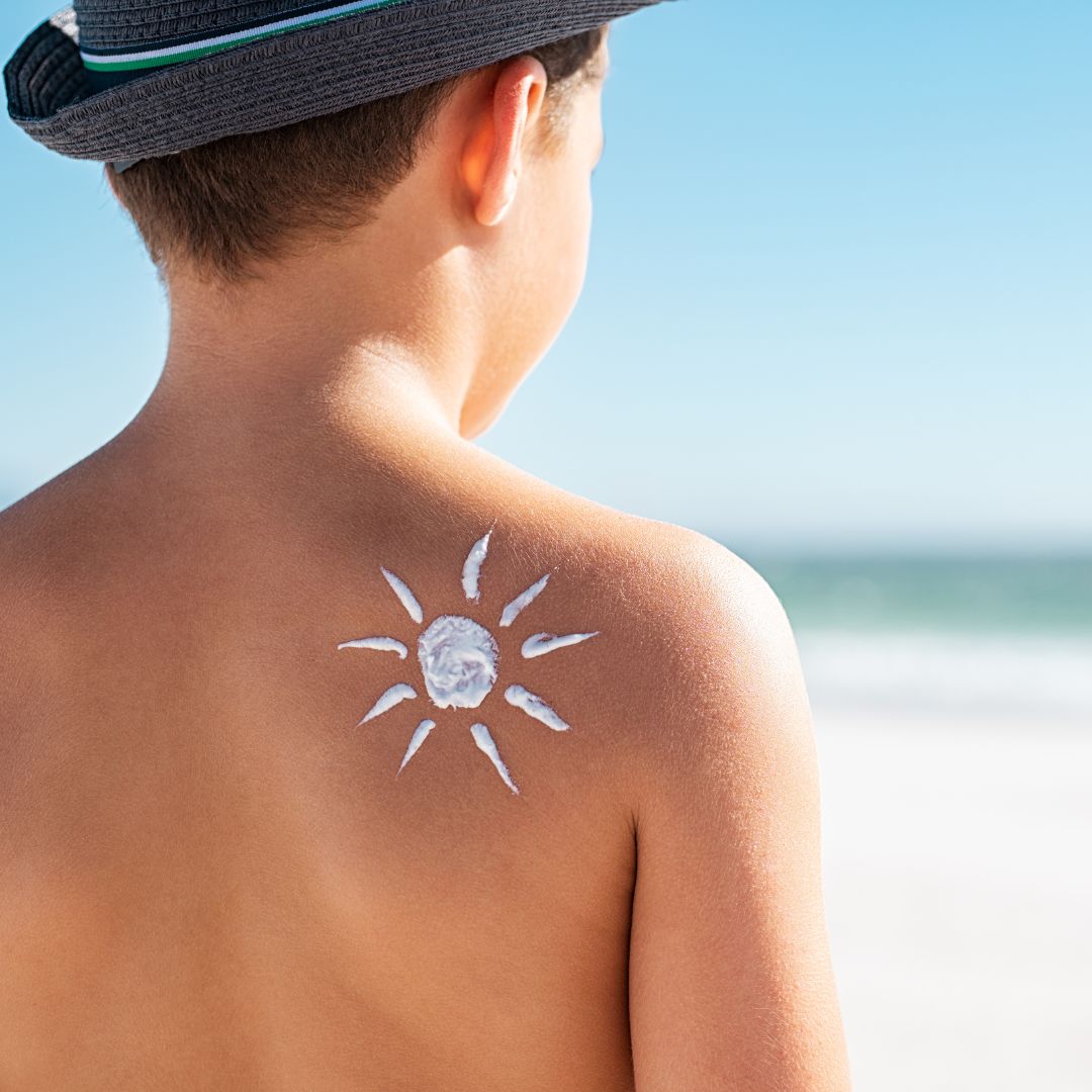 Enfants crème solaire