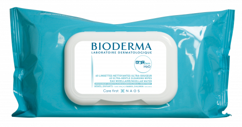 BIODERMA photo produit, ABCDerm H2O Lingettes x60 lingettes nettoyantes