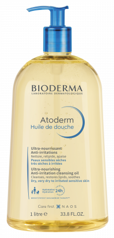 BIODERMA photo produit, Atoderm Huile de douche F1L peau sèche