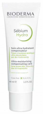 BIODERMA photo produit, Sebium Hydra 40ml soin hydratant peau tendance acneique