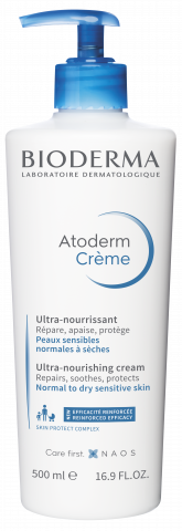 BIODERMA photo produit, Atoderm Crème  texture crème hydratante peau sèche