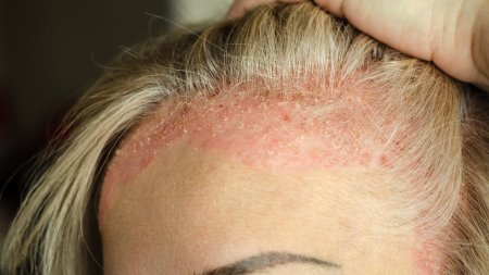 Un psoriasis au niveau des cheveux