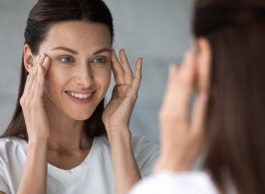 visage éclatant femme